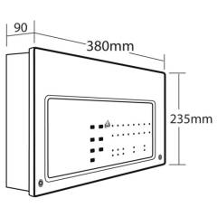 C-Tec CFP 4 Zone Conventional Fire Panel  - CFP704-4